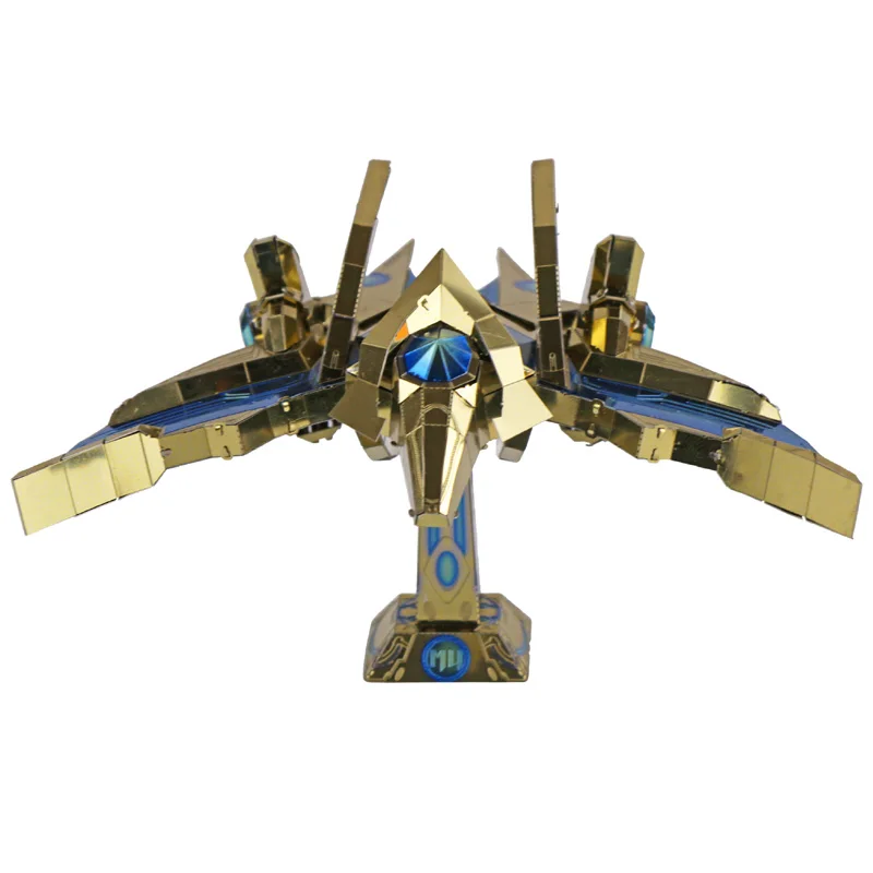 MU 3D Metal Nano Puzzle Star Craft Protoss Phoenix Model Kit YM-L031 DIY 3D Laser Cut Assemble Jigsaw Toys For Audit