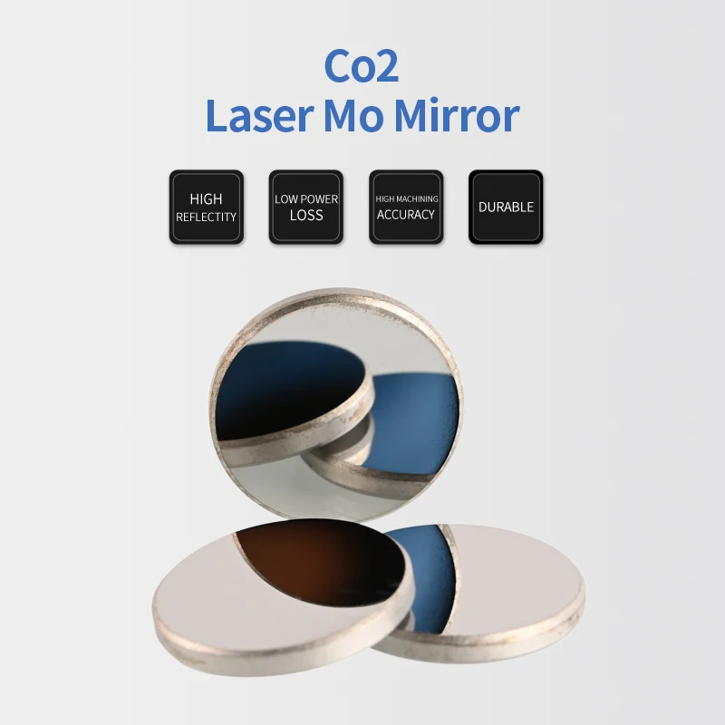 

3pcs CO2 Laser Mo Mirror Dia. 19.05mm / 20mm / 25mm / 30mm Molybdenum Reflective Reflector Lens For Cutting Engraving Machine