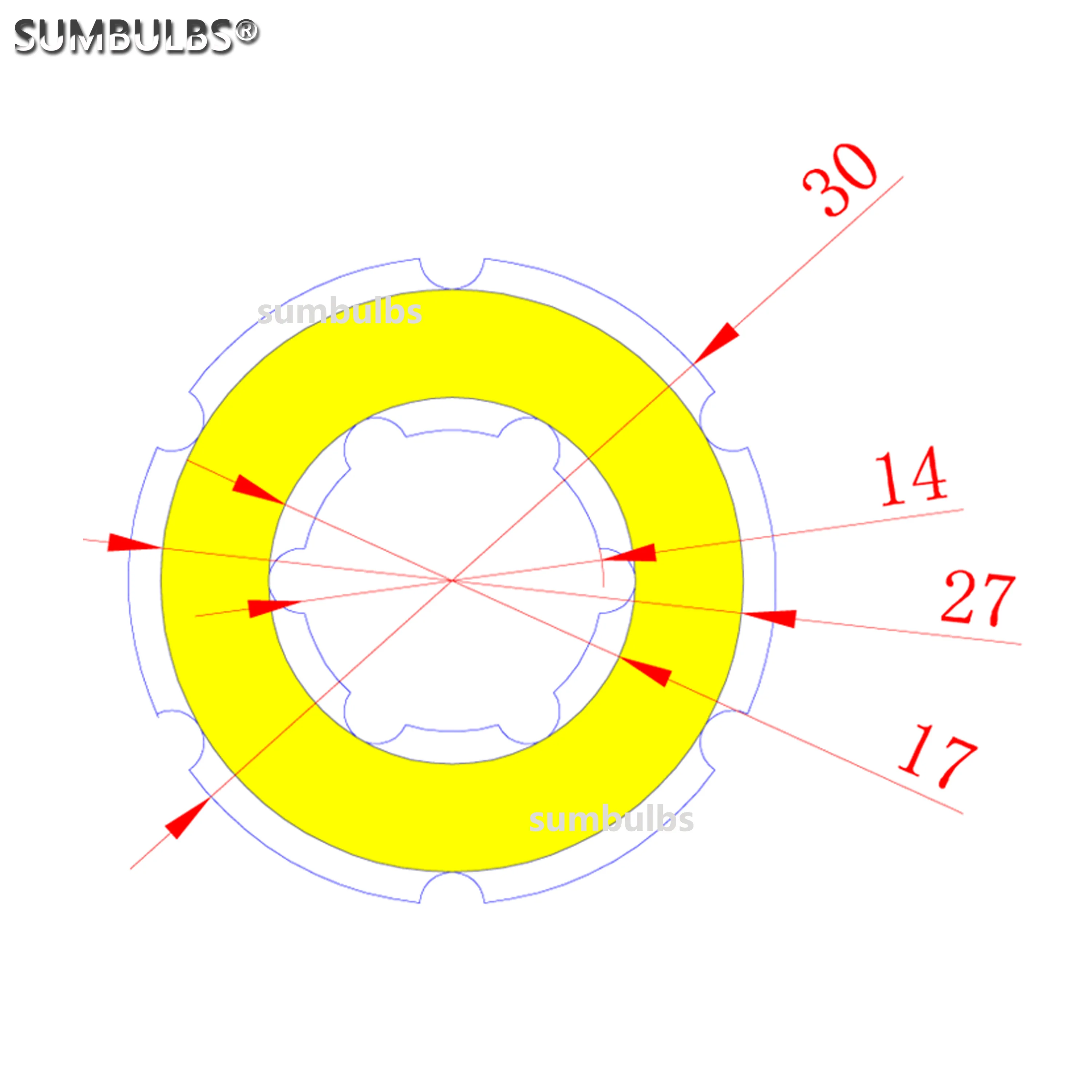 2W 12V 30mm Angel Eye LED COB Light Source Annual Shape 12V DC Cob Ring LED Cold Warm White Blue Color Lamp Source for DIY Bulb