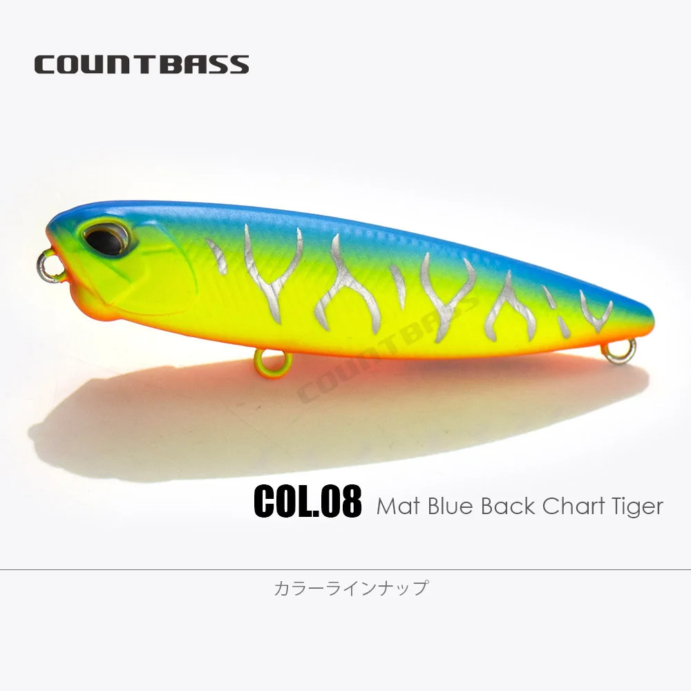 COUNTBASS Walking Baits 65 mm 85 mm 100 mm Topwater Angelköder Floating Stick Wobbler Leurre de Surface Plug Angler's Tackle