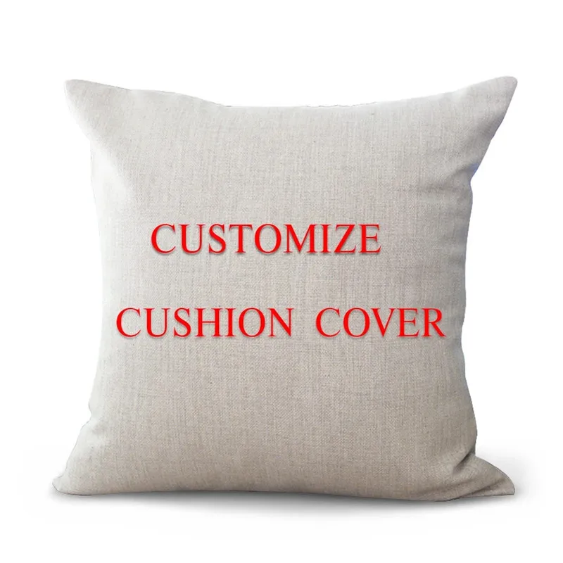 Customize Decorative Cushion Cover Print Your Photo on Pillowcase for Sofa Wedding Gift Custom Photo for Throw Pillows Cover