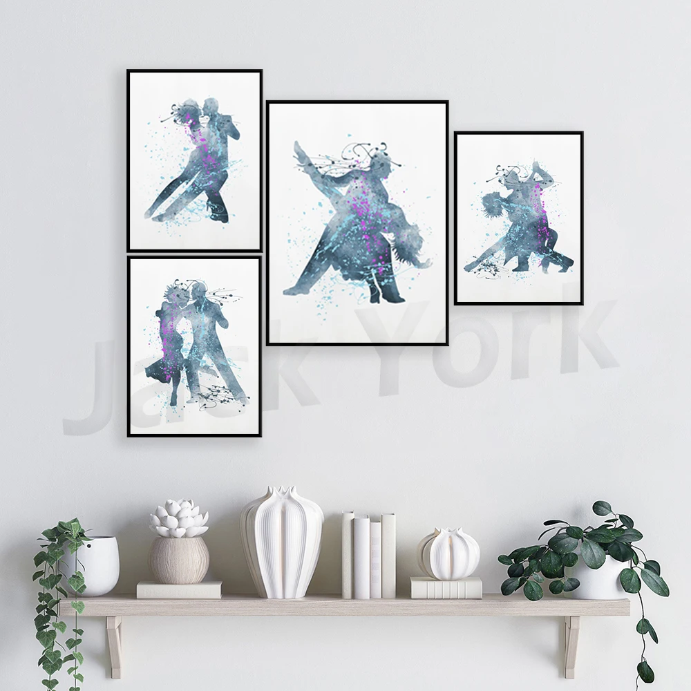 Dance couple wall art, Dancers silhouette, Ballroom dancing art, Dancer sublimation design