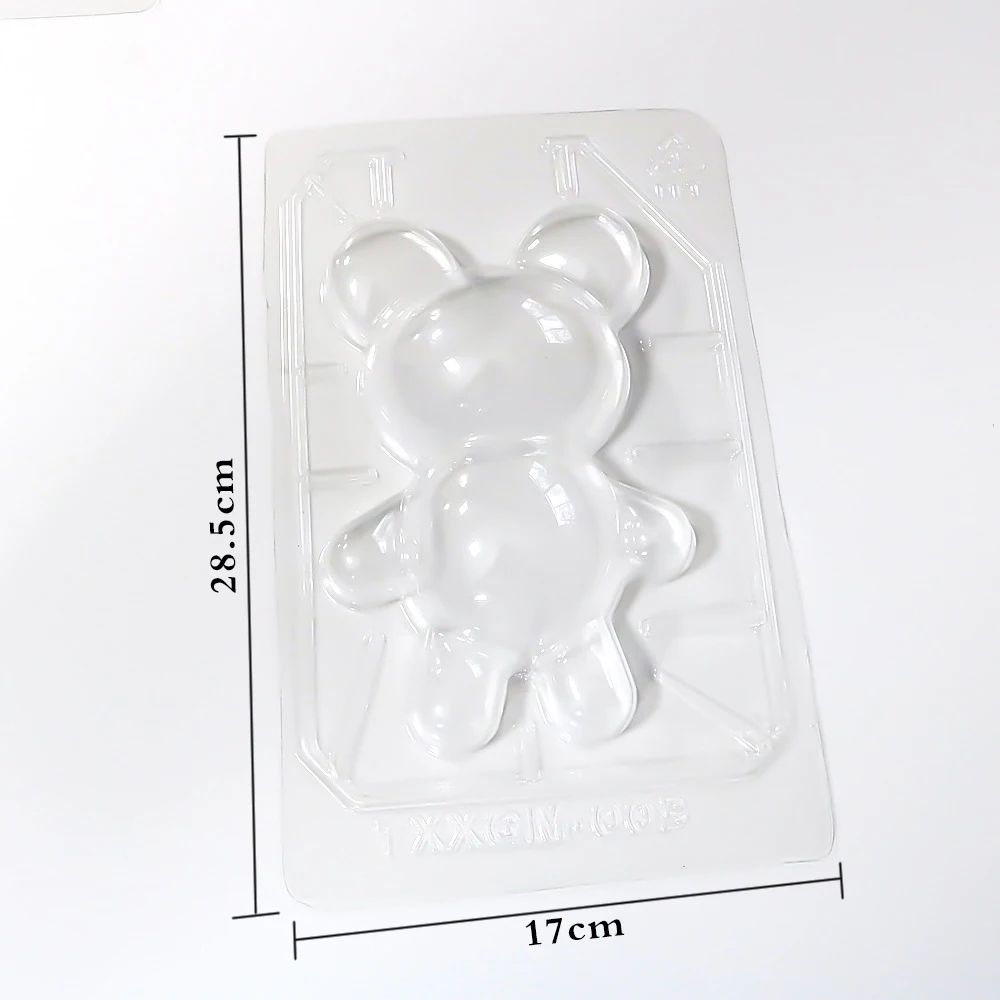 3 Part Large Baby Bear Breakable Chocolate Mold Plastic DIY Creative Cream Mousse Mould Cake Decorating Tools Baking Accessories