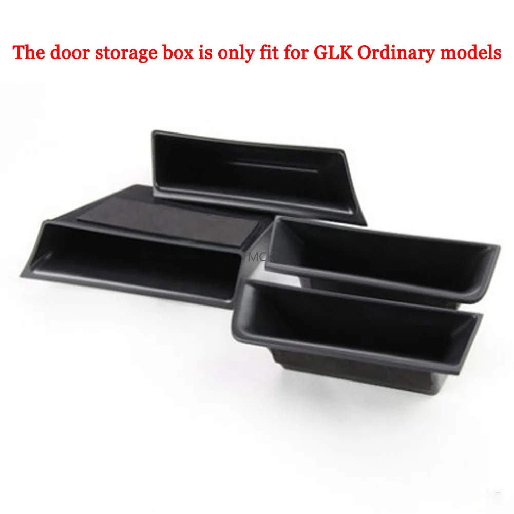 For Mercedes Benz GLK Class X204 GLK200 220 250 260 300 2008-2015 Car Front+Rear Door Armrest Storage Box Organizer Tray Holder