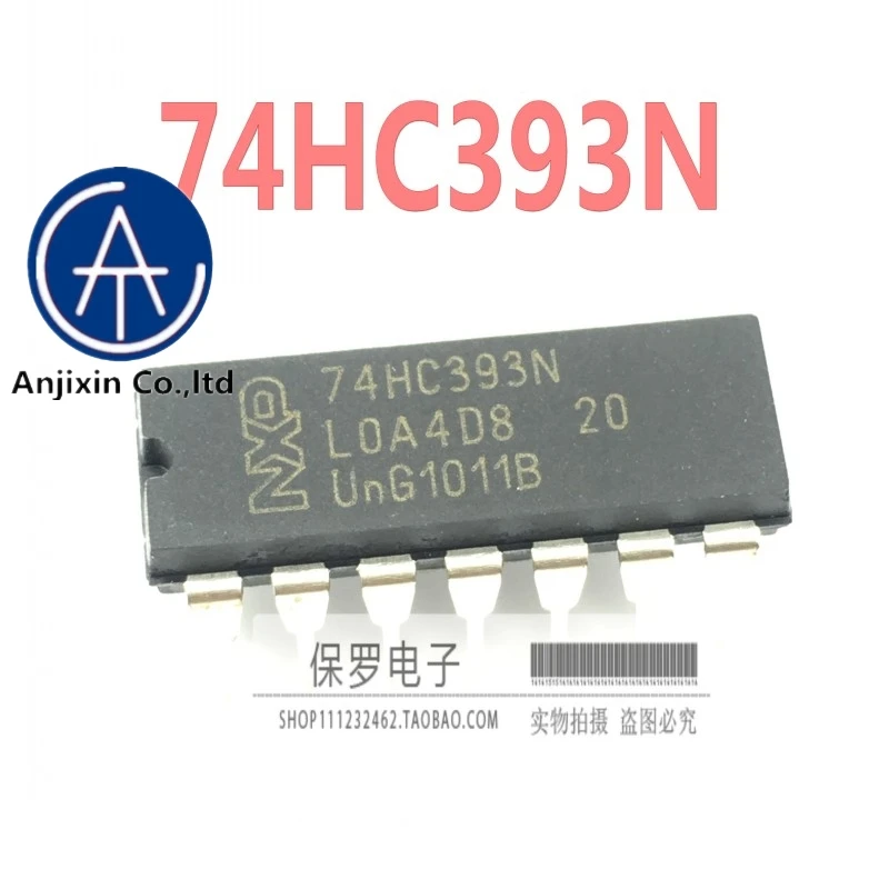 

10pcs 100% orginal and new dual 4-digit binary counter SN74HC393N 74HC393 DIP-14 in stock