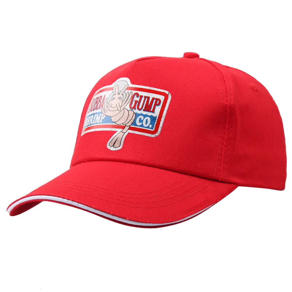 Einstellbare Bubba Gump Baseball Kappe Garnelen Co. Gestickte Hut Wald Gump Kostüm Hüte Garnelen Hut Baumwolle Mesh Cap