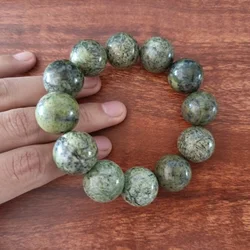 Natural Jade Tibetan Jade Medicine Wang Shi Meteorite Jade Bracelet Jewelry for Men and Women