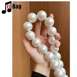 30mm Pearl Bag Strap Beaded Design Bag Handle Belt Women Handbag Handles Replacement Handbags Strap Accessories phone decoration