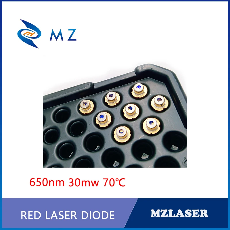Laser Diode 650nm 30mw 70 Grad Industrie Grade ZU-18 Verpackung