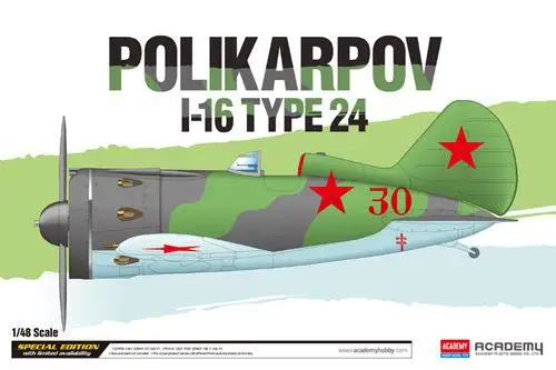 

Academy AC12314 1/48 Polikarpov I-16 Type 24 PLASTIC MODEL kit