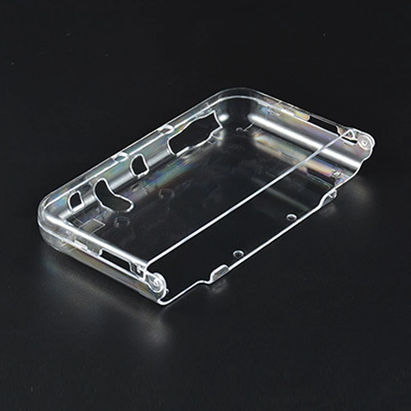 Capa de cristal rígido de alta qualidade, capa transparente para console 3ds xl/ll, capa protetora antiarranhões e poeira