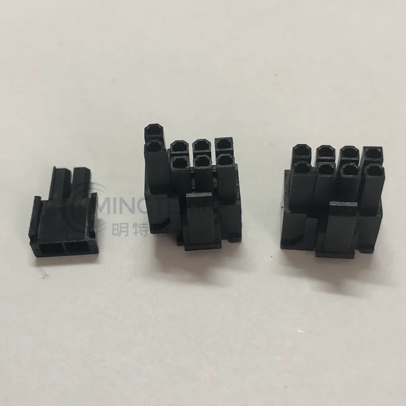 5557 4.2mm Black 6+2PIN 8P 8PIN Male For PC Computer ATX Graphics Card GPU PCI-E PCIe Power Connector Plastic Shell Housing