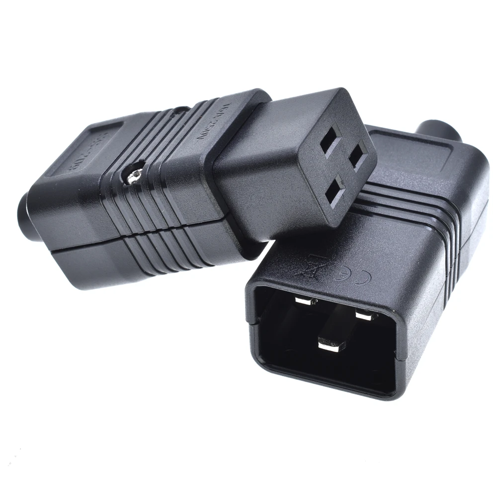 PDU/UPS Socket Standard IEC320 C19 C20 16A 250V AC Electrical Power Cable Cord Connector Removable plug Female Male Plug Adapter