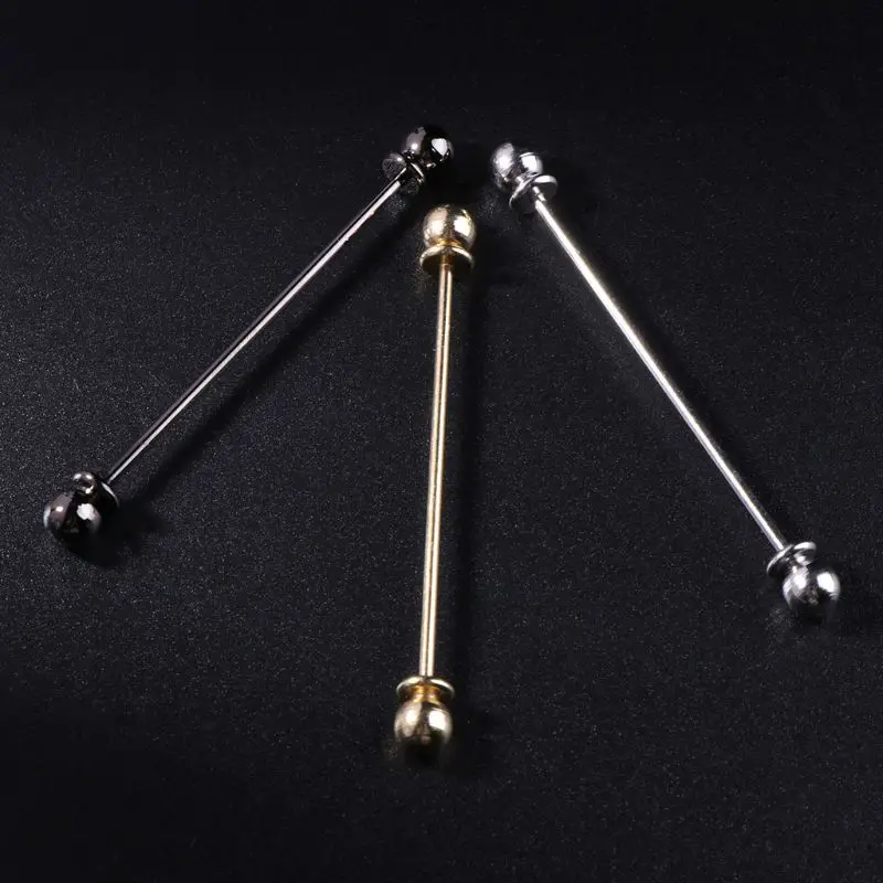 Men Collar Bar Pins Male Shirt Pins Luxury Business Wedding Brooch Bar Ornament Stud Bar Clip Clasp Brooch Jewelry Decor