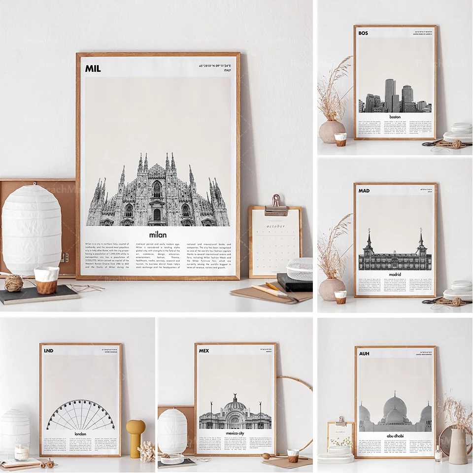 MADRID Printable Poster, Minimalist Travel Poster, Modern City Poster, Spain Typography Art, Modern Travel Gift, Plaza Mayor Mad