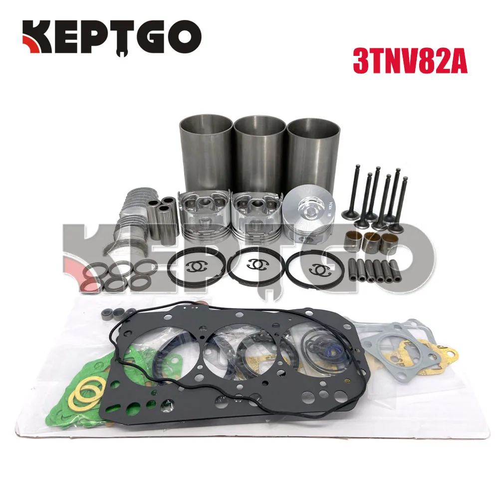 

New 3TNV82 3TNV82A Overhaul Rebuild Kit For Yanmar Engine Piston Bearing Set Repair