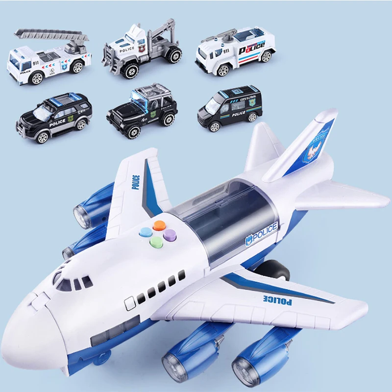 Children\'s Toy Aircraft With Music Simulation Passenger Plane Early Education Boy Baby Music Toy Car