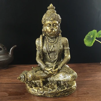 청동 색 Hanuman 동상 힌두교 코끼리 원숭이 하나님 부처님 입상 조각 방 사무실 홈 인테리어 인도 풍수 공예 Best5 청동 색 Hanuman 동상 힌두교 코끼리 원숭이 하나님 부처님 입상 조각 방 사무실 홈 인테리어 인도 풍수 공예 Best5