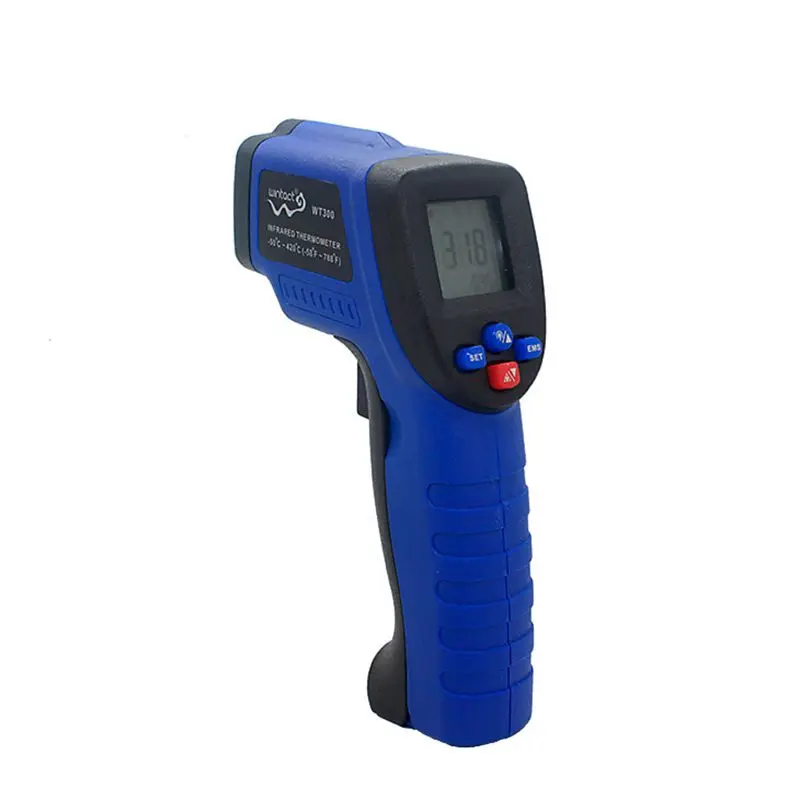 Digital Pyrometer LCD Industrial Infrared Thermometer -50~420/550 Celsius Non-Contact IR Laser Point Gun C/F Temperature Meter