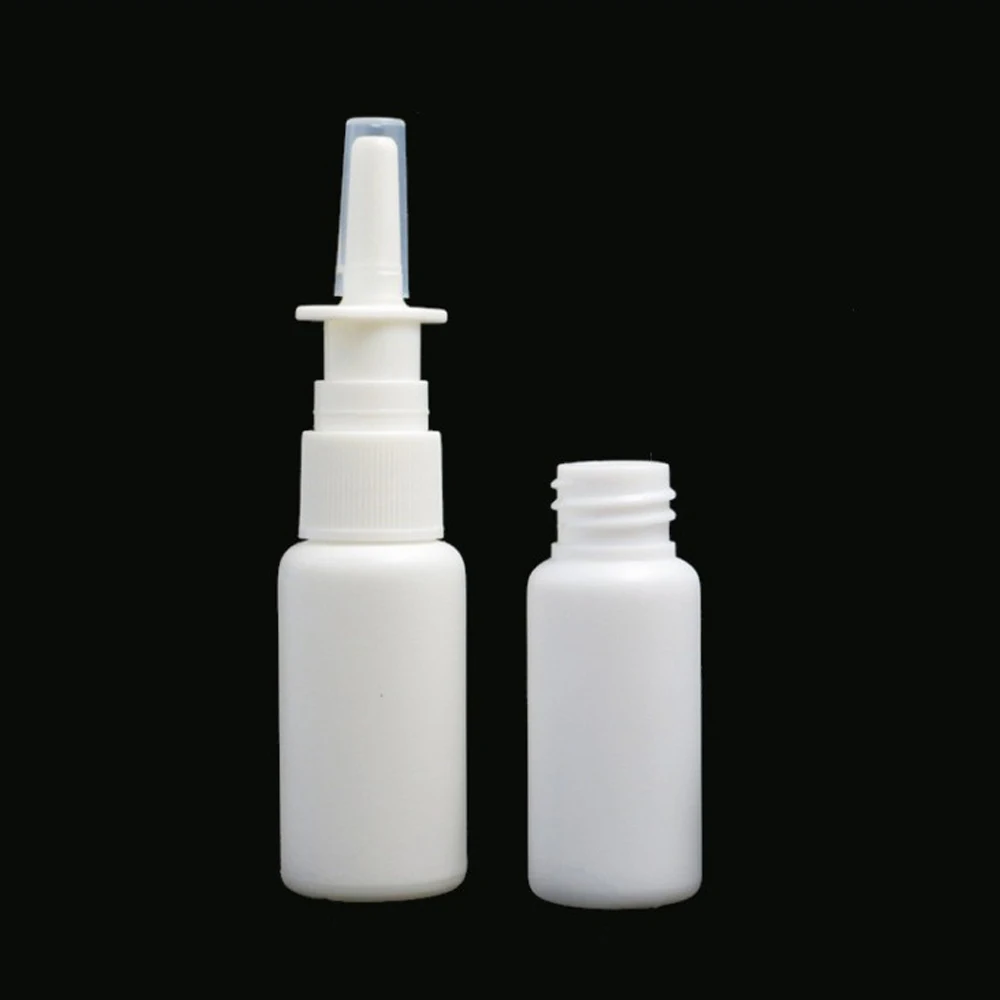 1 PC 10ml 30ml 50ml Weiß Vakuum Kunststoff Nasenspray Flaschen Pumpe Spray Nebel Nebel Nase Spray flasche Für Medizinische Verpackung