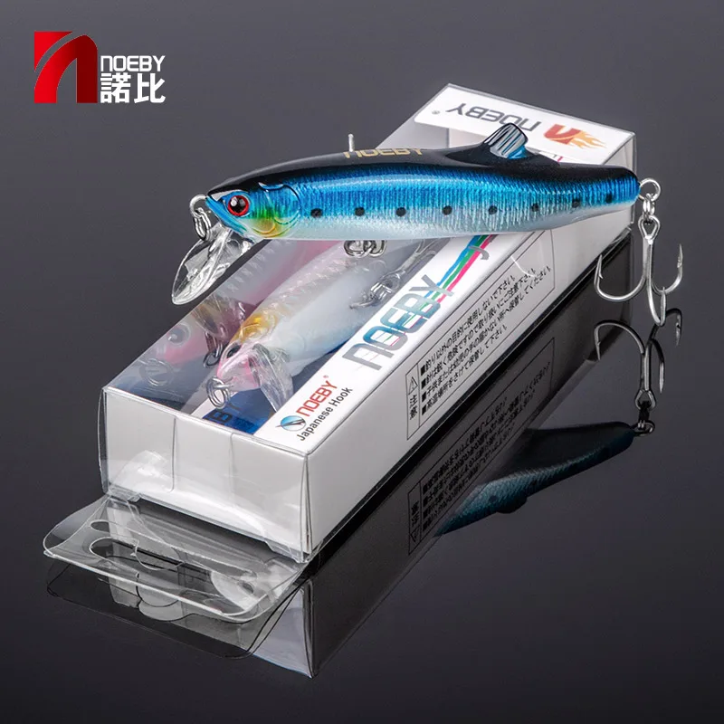 Noeby Minnow wobbler sinking 90mm – Lubina y atún agua salada - imagen 5