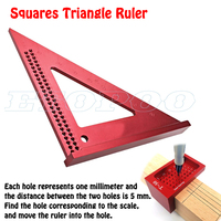 Woodworking Line Ruler T-type Scribing Gauge Crossed-out Measuring Tool Precision Triangle Ruler T50 Cross-calibration Ruler