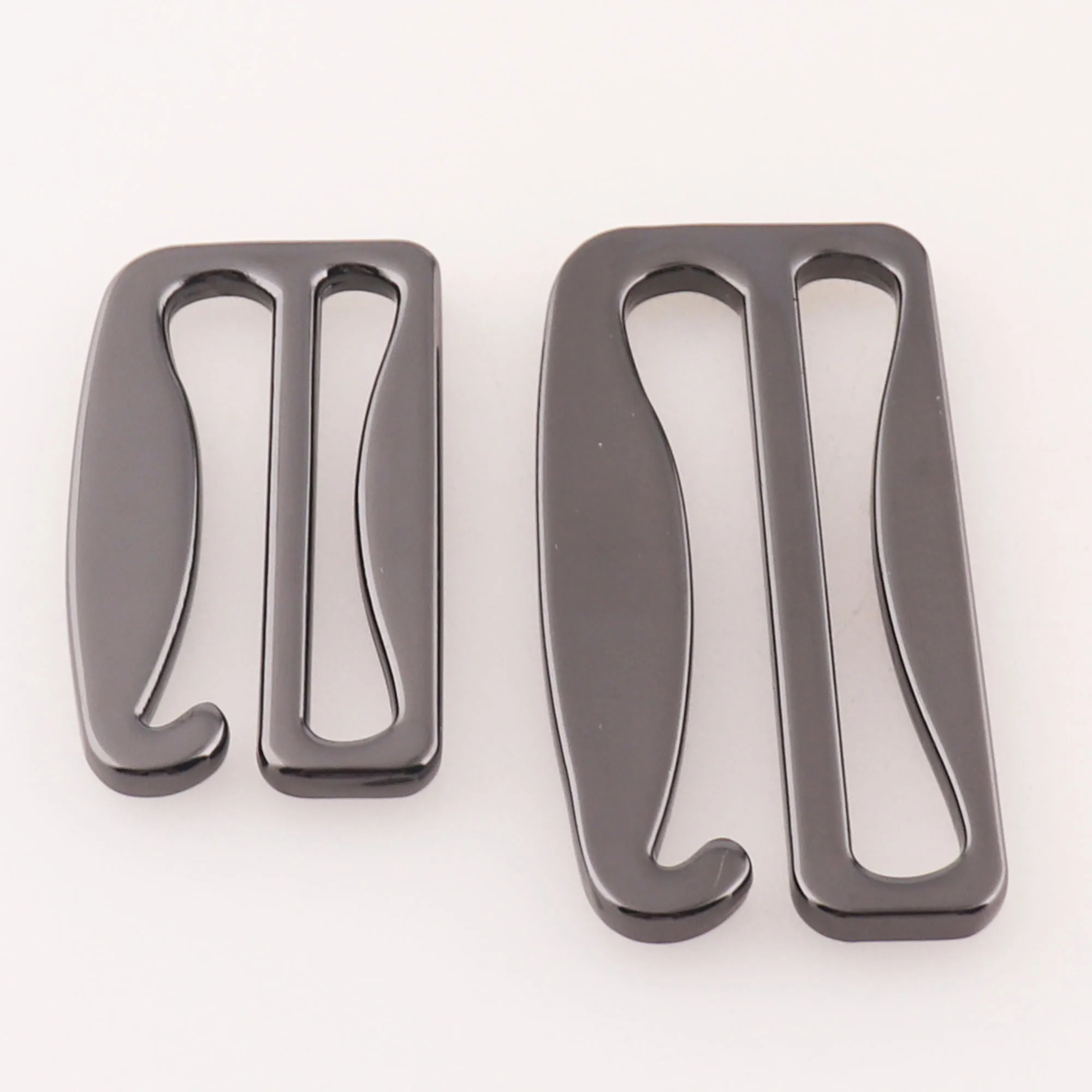 4PCS Gunmetal /BLACK Metal G Buckle 38MM/50mm G Hooks Strap Slider ZINC Alloy G-Hook,,Leather Handle Webbing High Quality Clasps