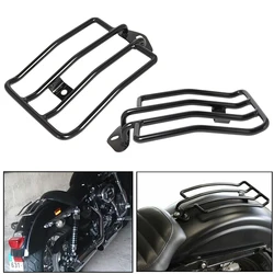 Motocicleta traseiro assento solo rack de bagagem suporte prateleira gloss preto para harley sportster ferro 48 xl883 xl1200 2004-2017 2018 2019