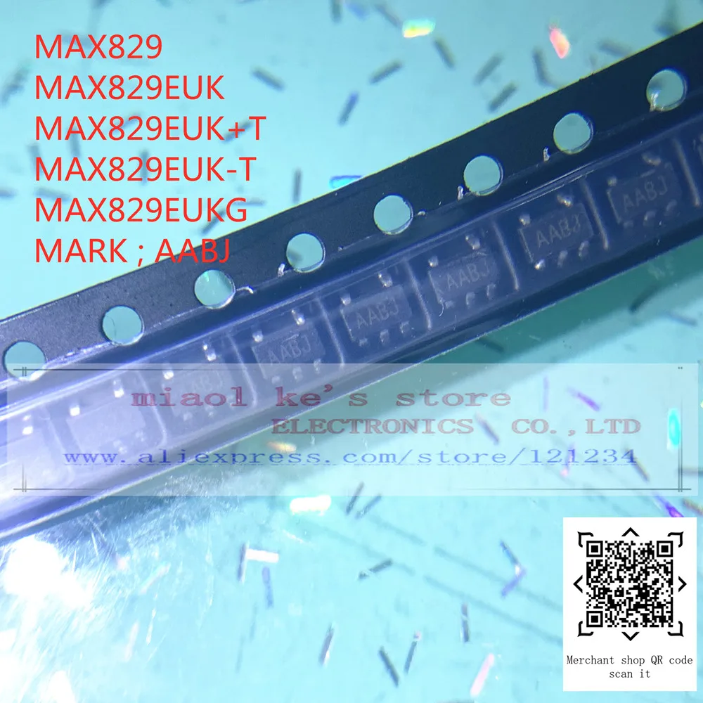 [10pcs-50pcs]100%New original: MAX829 MAX829EUK MAX829EUK+T MAX829EUK-T MAX829EUKG Mark: AABJ SOT23-5