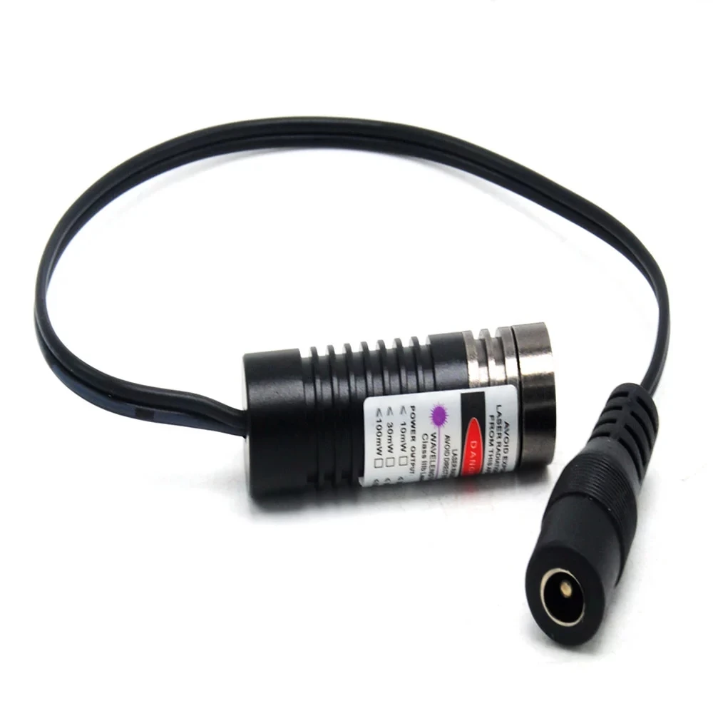 

3v-6v промышленный 405nm 200mw фиолетовый синий лазерный диодный Линейный модуль 14,5x45 мм лазер