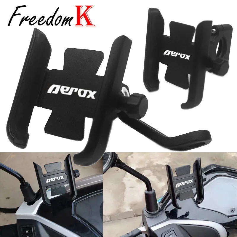 Motorcycle Phone Holder Accessories FIT For NVX155 AEROX155 NVX AEROX 155 2015-2019 High Quality Aluminum Mobile Stand Holder