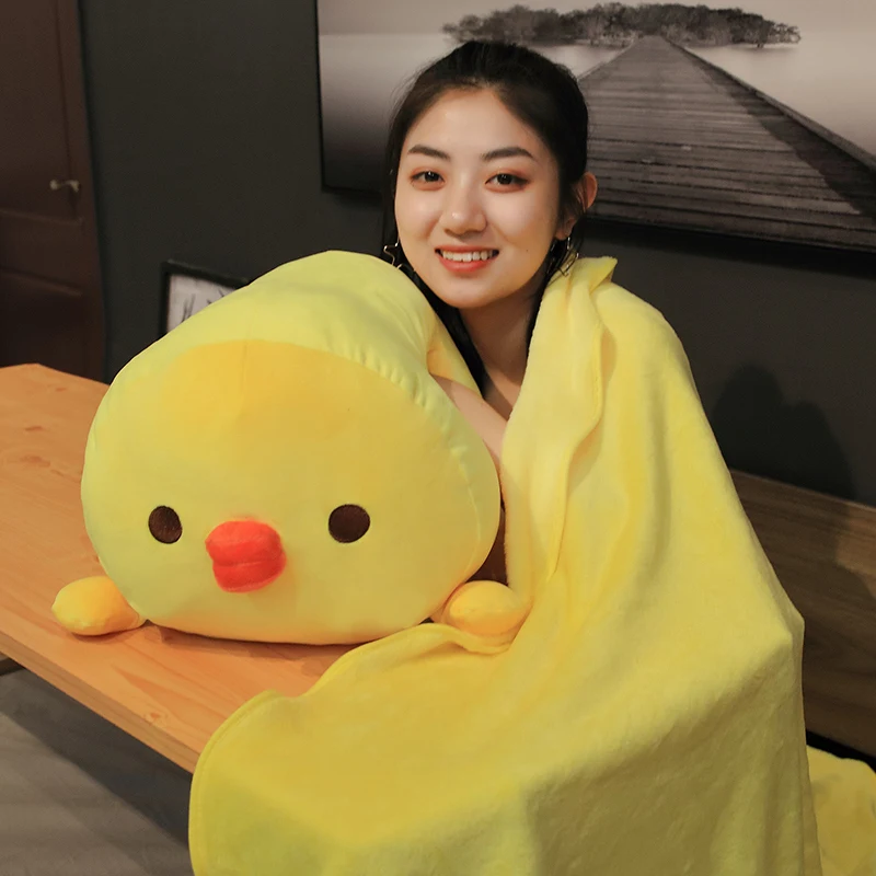 40/60/90cm Cute Chick Pillow 3in1 Chicken Cushion Plush Toy holding Sleeping Doll Super Soft Birthday Gift For Kids High Quality