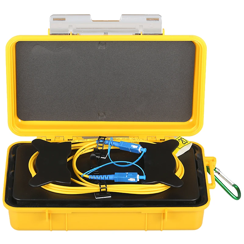 

Fiber Optic OTDR Launch Cable Box SM 500M 1KM 2KM 1310/1550nm SC/UPC-SC/UPC