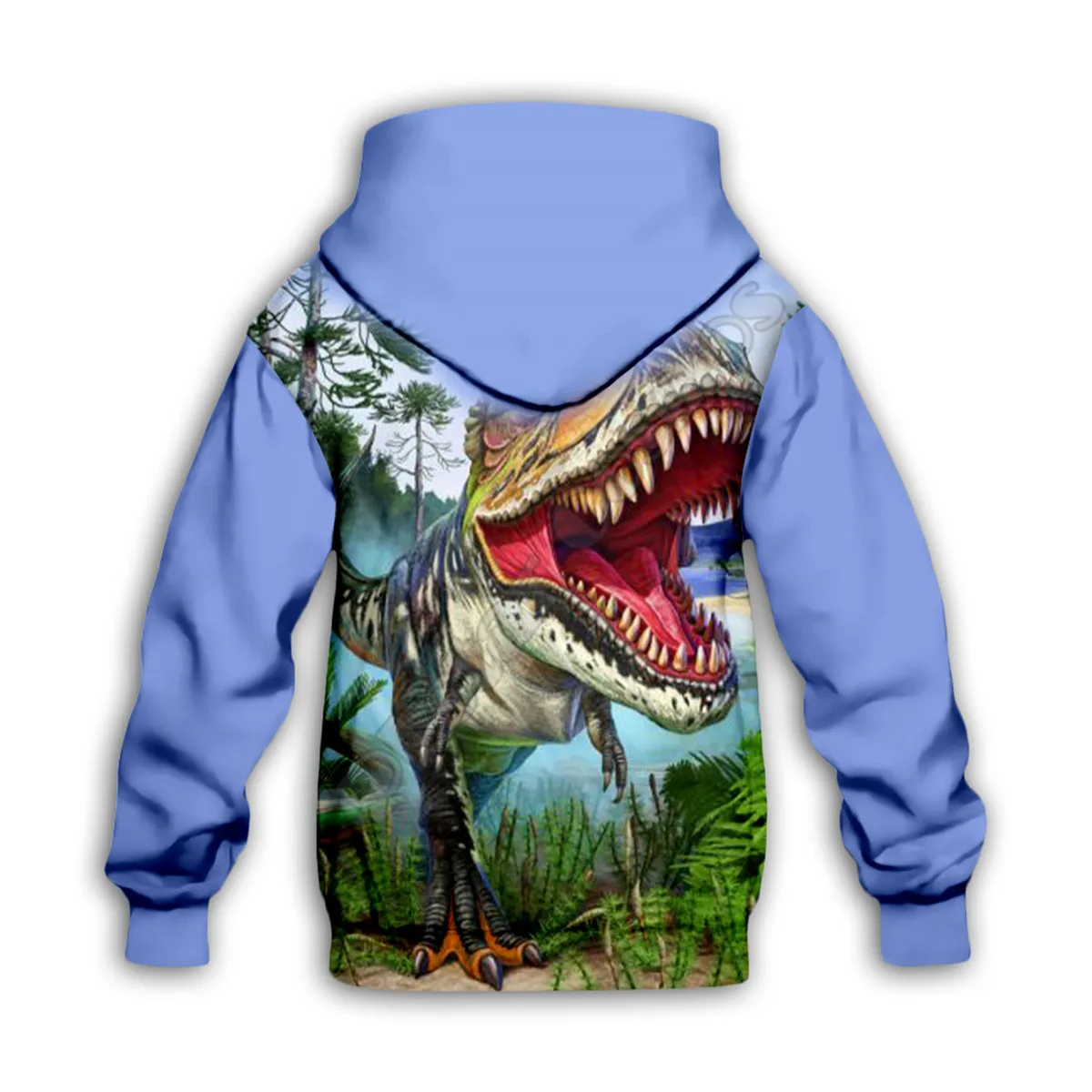 Dinosaur 3D Printed Zipper Hoodies Kids Pullover Boy For Girl Sweatshirt Funny Animal Apparel Drop Shipping 05