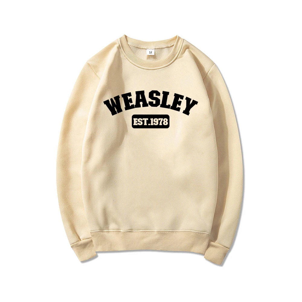 Weasley Est 1978 Sweatshirt Weasley Twins Shirt HP Inspired Sweatshirt Unisex Graphic Hoodies Long Sleeve Women Pullovers Tops