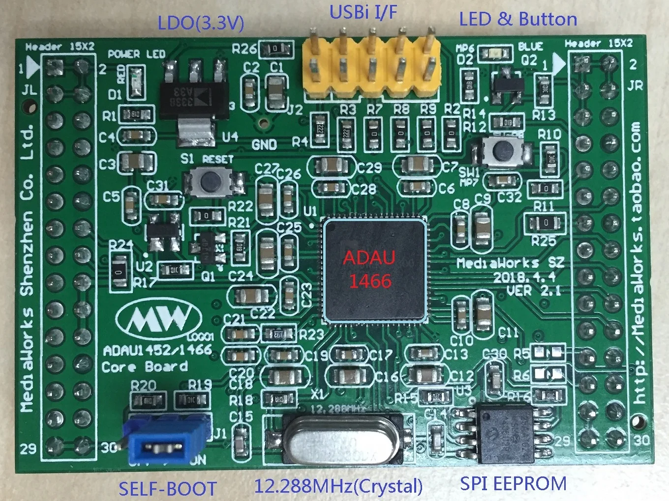 Adau1452 ADAU1466 Core Board