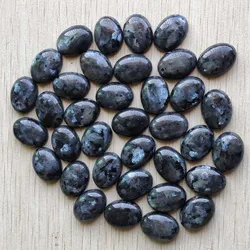 Good quality natural black spectrolite Oval CAB CABOCHON beads 15x20mm for jewelry making wholesale 30pcs/lot free shipping