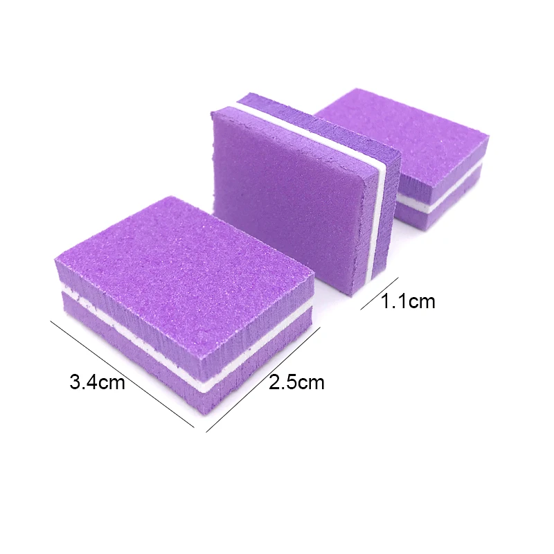10/20 pcs Nail Buffers File Double-sided Sponge Sanding Nail File Blocks Square Block For UV Gel Strips For Nail Polishing Set