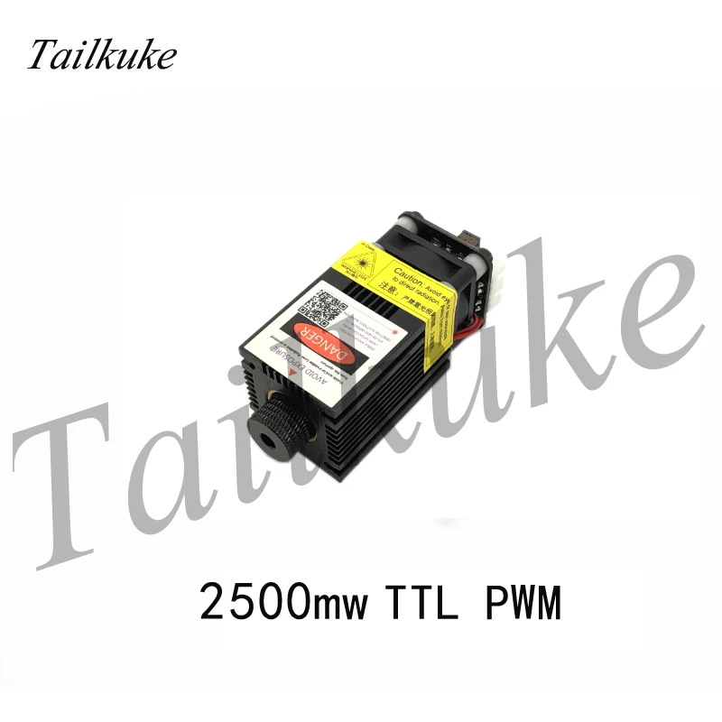 

12-24v Measured 2500mw Laser Module 2.5w High Power 445nm Blue Light Engraving Machine Accessories Ttl Pwm