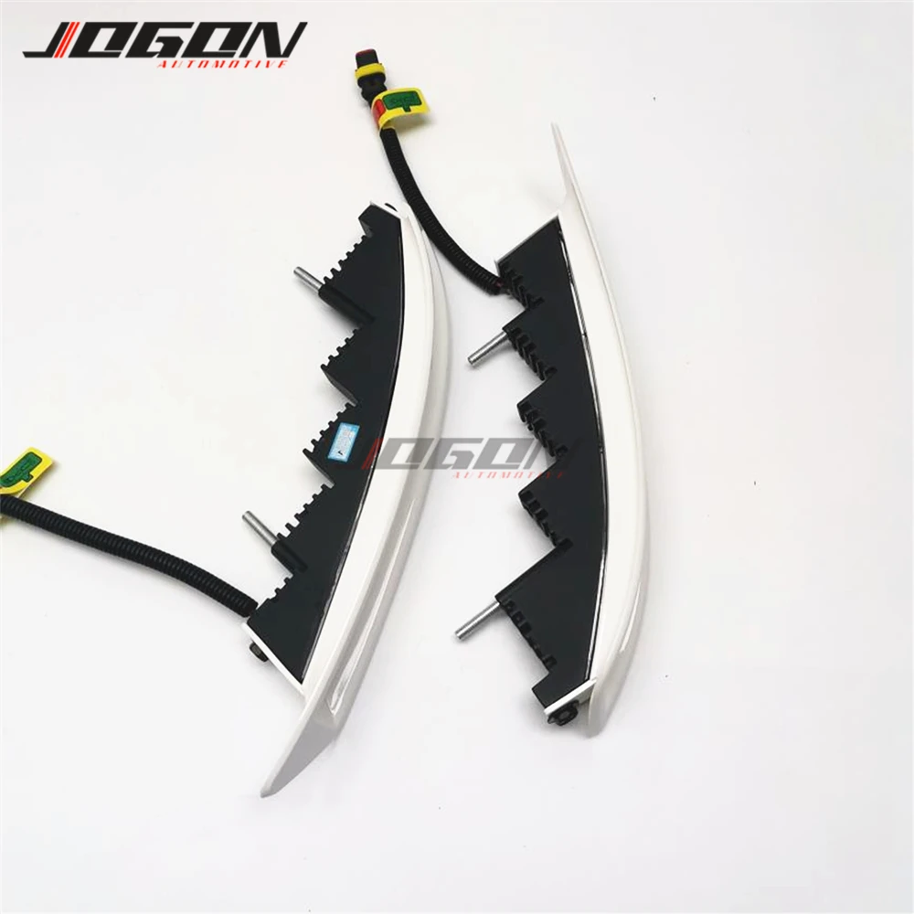 2pcs Front Bumper Driving LED Daytime Running Light Insert Lamp Kit For Nissan Patrol Y62 2012-2015