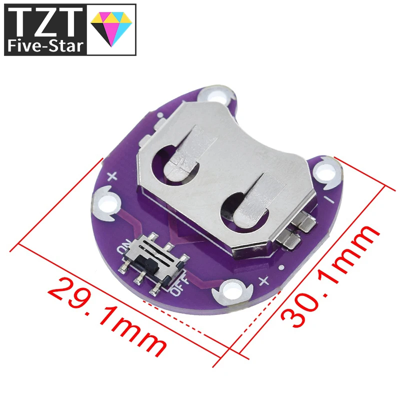 1/5/10 Stück LilyPad Knopfzellen-Batteriehalter CR2032 Batteriemodul für Arduino DIY KIT – Detail 2