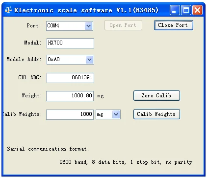 Módulo AD Dedicado Load Cell, Módulo Force Measuring, Conversão Analógica para Digital, 485 Comunicação, Novo