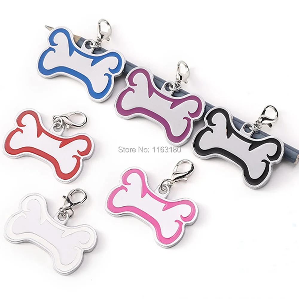 360 pcs/lot Personalied Engraved Anti-lost Dog Pet Dog Collar Pendant Accessories Cat Puppy ID Name Tag