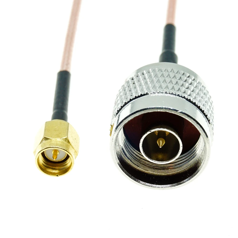 N Tipo Macho para SMA Macho Conector, RF Coax Pigtail, Jumper coaxial, Cabo de extensão, RG316