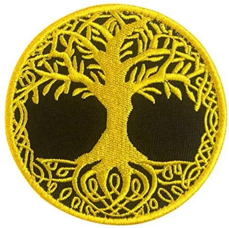 Yggdrasil Patch The Tree of Life in Norse Embroidered Badge Applique for Costume Jeans Jackets Clothing Bags DIY Accessories