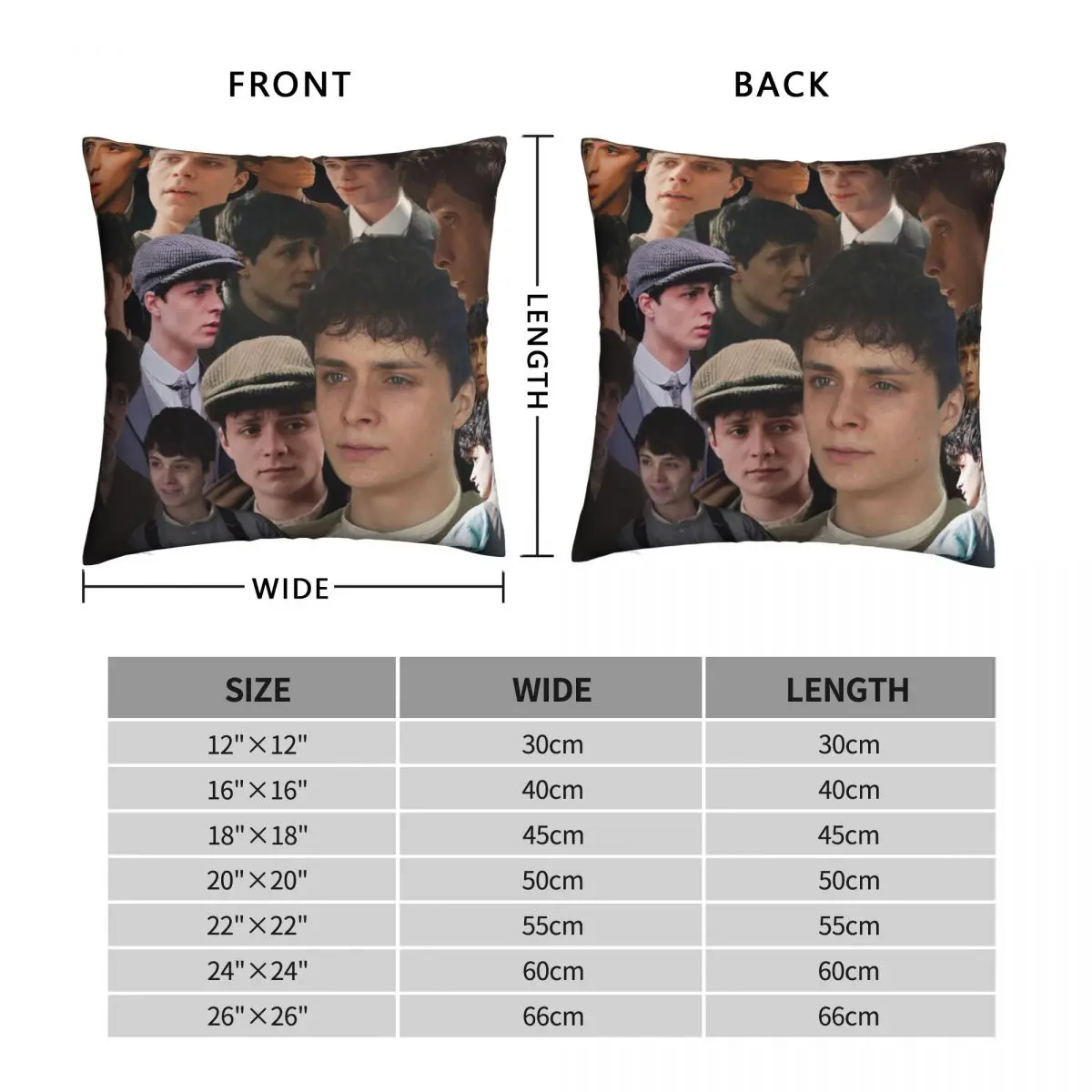 Gilbert Blythe Collage Square Pillowcase Polyester Linen Velvet Creative Zip Decor Bed Cushion Cover