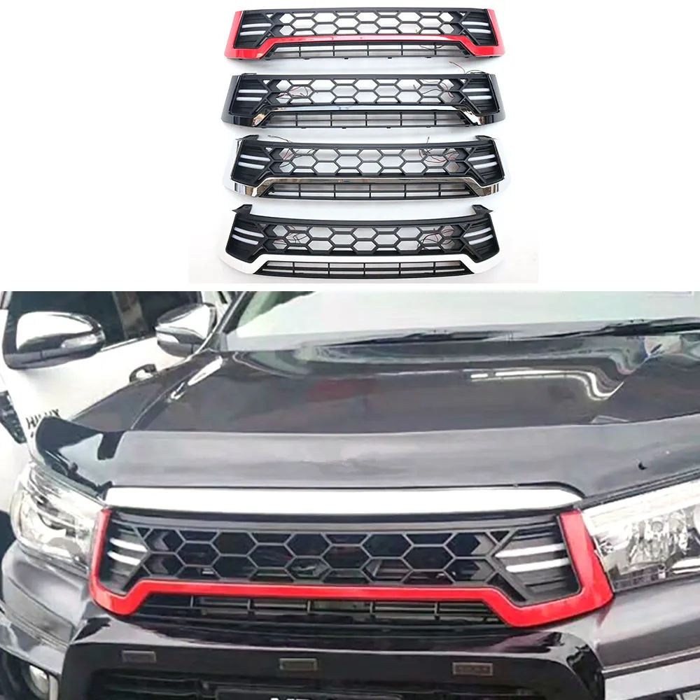 

Front grill with LED for hilux revo 2015-2017 pickup accessories