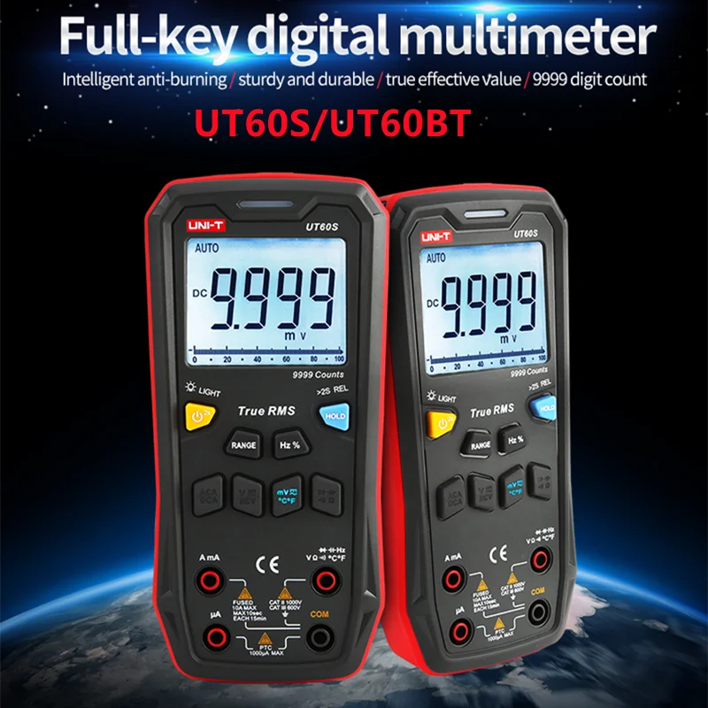 UNI-T UT60BT UT60S بلوتوث رقمي متعدد عدم الاتصال مكثف اختبار درجة الحرارة الجهد المقاومة متر