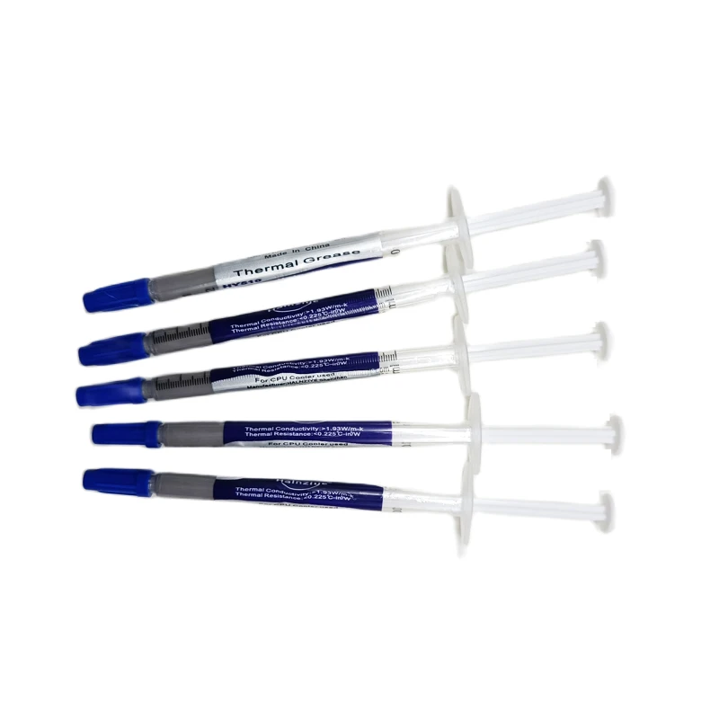 5pcs/lot Popular grey color thermal grease silicone Processor cooling paste thermal paste 1g