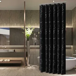 Cortinas de ducha modernas con flores geométricas, Cortina de baño de dibujos animados, impermeable, de poliéster, con ganchos de plástico, 12 Uds.